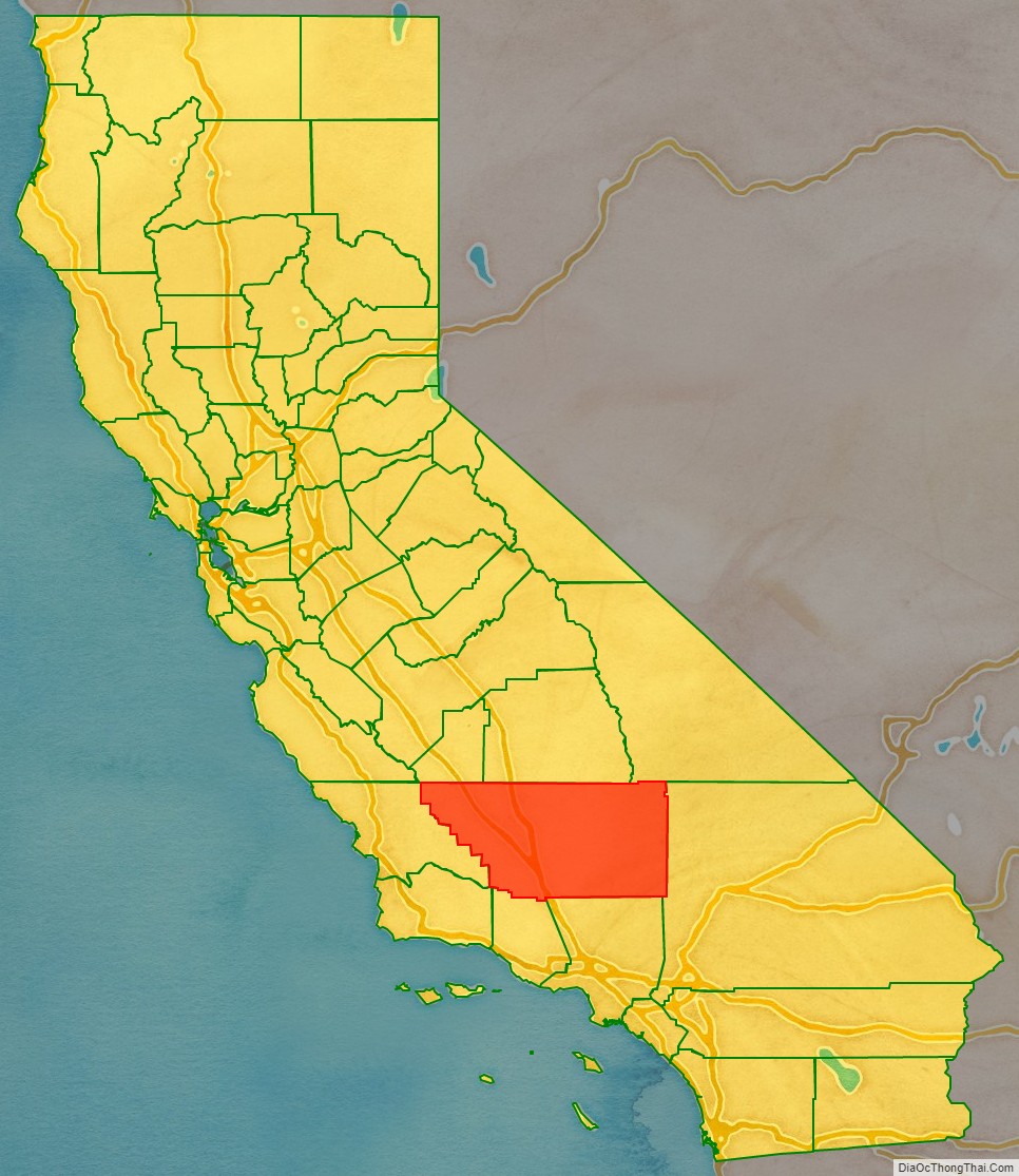 Map Of Kern County California