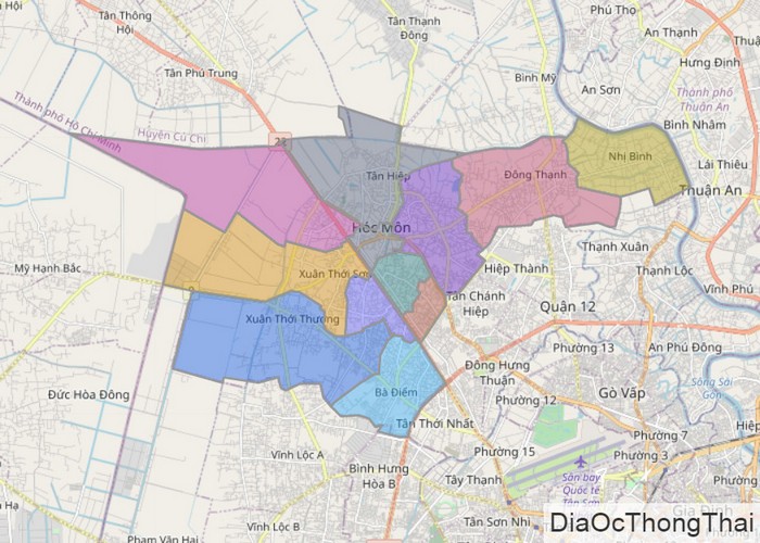 Tổng hợp thông tin và bản đồ quy hoạch Huyện Hóc Môn