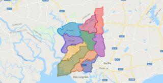 Map of Phu My town - Ba Ria Vung Tau