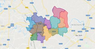 Bản đồ huyện Yên Phong – Bắc Ninh