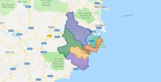 Bản đồ hành chính tỉnh Ninh Thuận – Đầy đủ và chi tiết các huyện thị