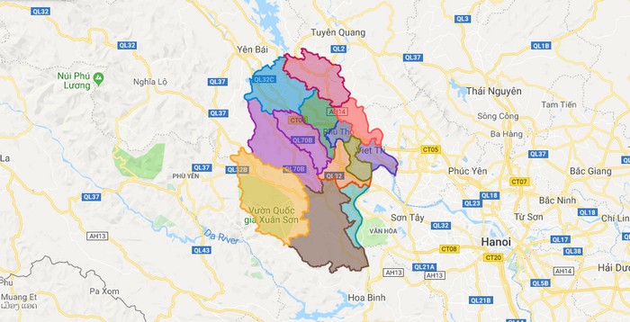Bản đồ tỉnh Phú Thọ chi tiết mới nhất 2023 - Địa Ốc Thông Thái