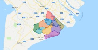 Bản đồ hành chính tỉnh Sóc Trăng – Đầy đủ và chi tiết các huyện thị