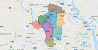 Map of Thuan An town – Binh Duong