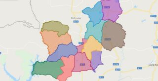 Map of Hon Quan district - Binh Phuoc