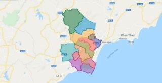 Bản đồ huyện Hàm Thuận Nam – Bình Thuận