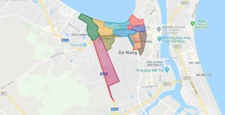 Map of Thanh Khe district - Da Nang city