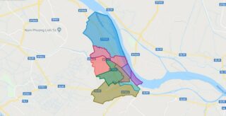 Map of Sa Dec city - Dong Thap