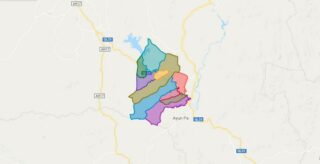 Map of Phu Thien district - Gia Lai