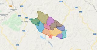 Map of Bac Me district - Ha Giang