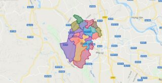 Map of Kim Bang district - Ha Nam