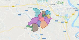 Map of Ha Dong district - Ha Noi