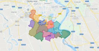 Map of Thanh Tri district - Ha Noi