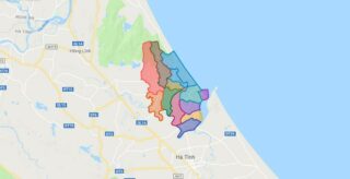 Map of Loc Ha district - Ha Tinh
