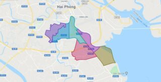 Map of Duong Kinh district - Hai Phong city
