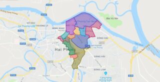 Map of Ngo Quyen district - Hai Phong city