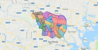 Map of Thuy Nguyen district - Hai Phong city