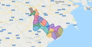 Map of Tien Lang district - Hai Phong city