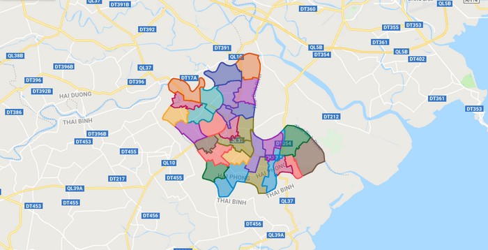Bản đồ huyện Vĩnh Bảo - TP Hải Phòng - Địa Ốc Thông Thái