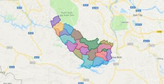 Map of Da Bac district - Hoa Binh