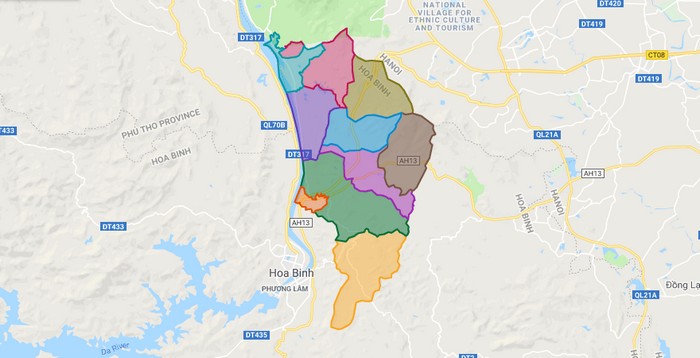 Map of Ky Son district - Hoa Binh