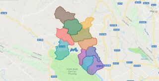 Map of Yen Thuy district - Hoa Binh