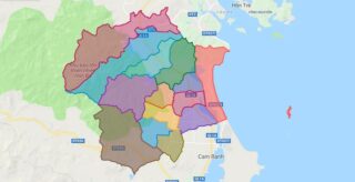 Map of Cam Lam district - Khanh Hoa
