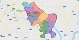 Map of Tan Tru district - Long An