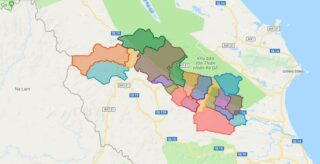 Map of Tuyen Hoa district - Quang Binh