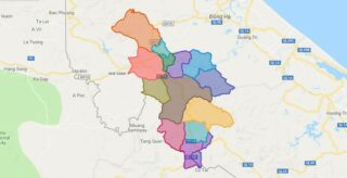 Map of Da Krong district - Quang Tri