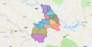 Map of Van Ho district - Son La