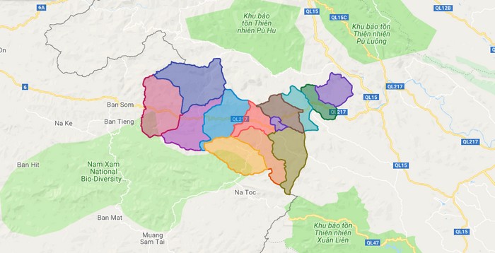 Huyện Quan Sơn Thanh Hóa là một trong những điểm đến du lịch yên bình và gần gũi với thiên nhiên. Bản đồ hành chính huyện Quan Sơn được cập nhật mới nhất năm 2024, giúp du khách dễ dàng tìm kiếm các vị trí của các điểm tham quan nổi tiếng nhất trong huyện.