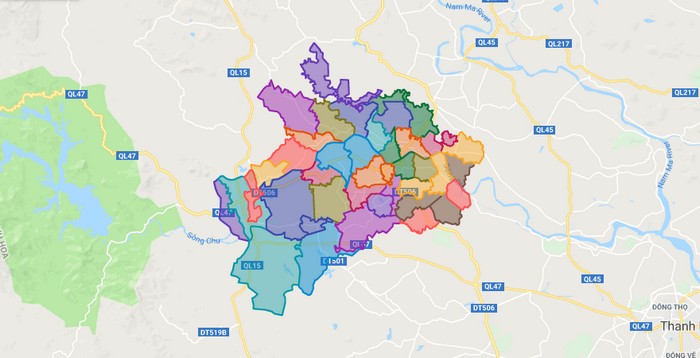 Bản đồ hành chính huyện Thọ Xuân cung cấp cho bạn một cái nhìn tổng quan về vị trí địa lý của huyện và các địa điểm quan trọng. Bằng cách xem bản đồ hành chính, bạn sẽ biết được cấu trúc chính quyền địa phương và các đơn vị hành chính khác.