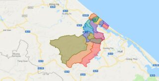Map of Phong Dien district - Thua Thien Hue