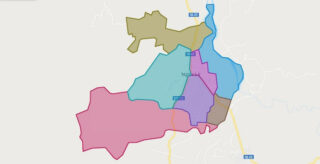Map of Nghia Lo town - Yen Bai