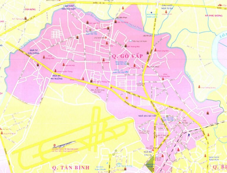 Bản đồ hành chính các phường Quận Gò Vấp