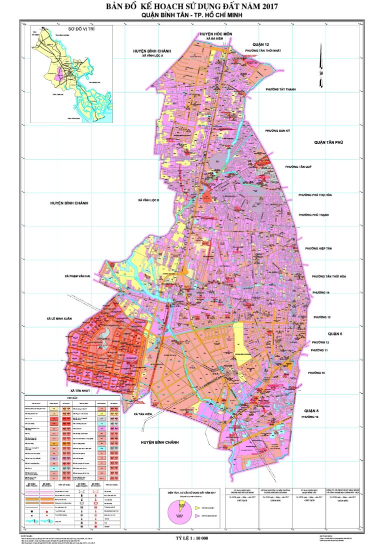 Bản đồ kế hoạch sử dụng đất quận Bình Tân 2017