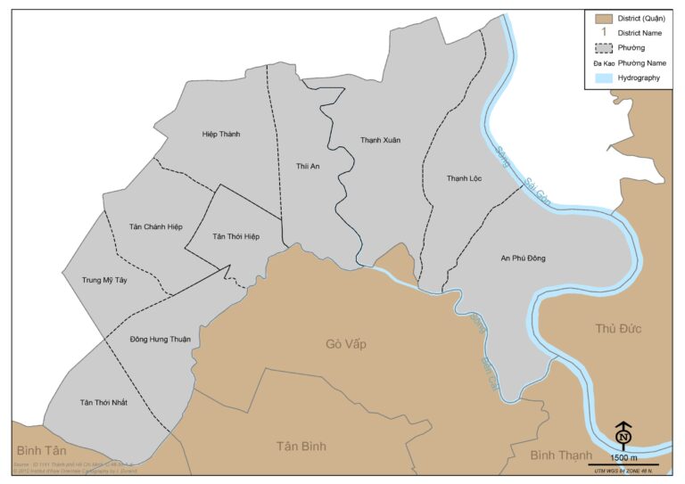 Bản đồ Quận 12 (xuất bản 2012)