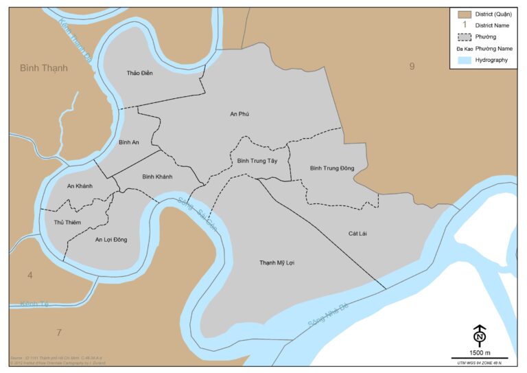 Bản đồ Quận 2 (xuất bản 2012)