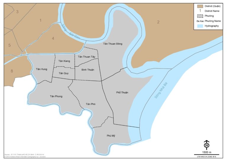 Bản đồ Quận 7 (xuất bản 2012)
