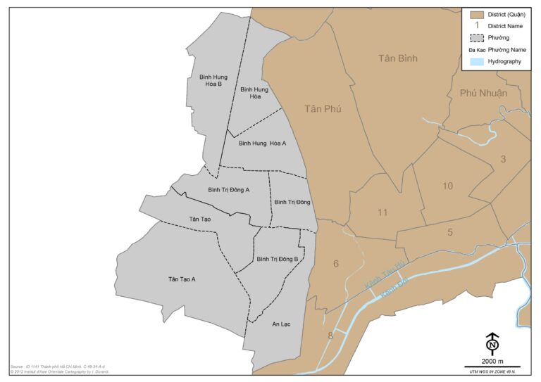 Bản đồ quận Bình Tân (xuất bản 2012)