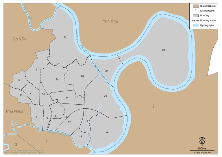 Bản đồ quận Bình Thạnh (xuất bản 2012)