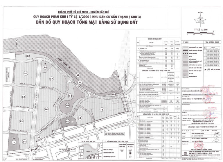 Bản đồ quy hoạch 1/2000 khu dân cư Cần Thạnh (khu 3), Huyện Cần Giờ