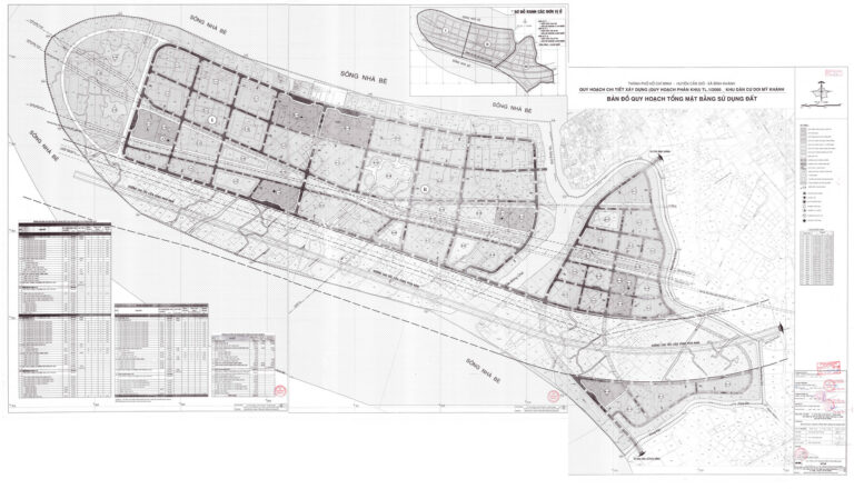 Bản đồ quy hoạch 1/2000 khu dân cư doi Mỹ Khánh, Huyện Cần Giờ