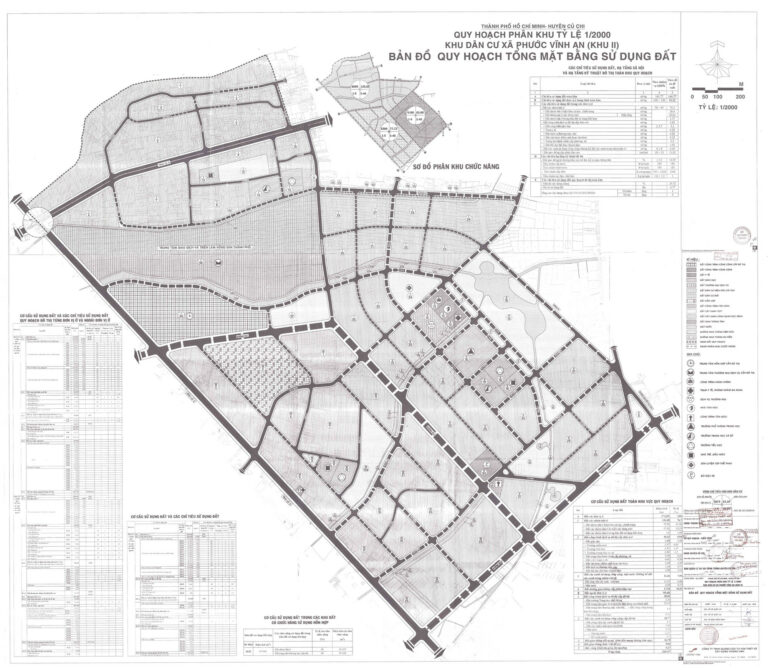 Bản đồ quy hoạch 1/2000 khu dân cư xã Phước Vĩnh An - khu 2, Huyện Củ Chi