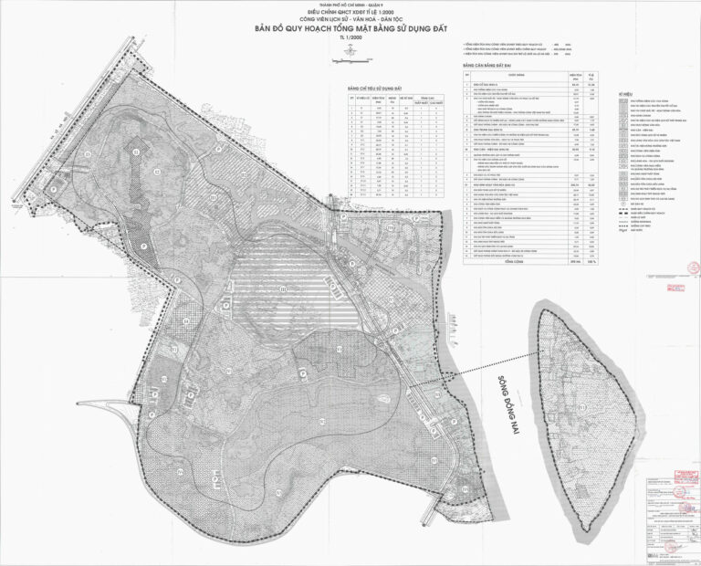 Bản đồ quy hoạch 1/2000 Khu lịch sử văn hóa dân tộc, Quận 9