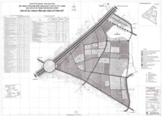 Bản đồ quy hoạch 1/2000 Khu dân cư và Trung tâm xã Bình Chánh