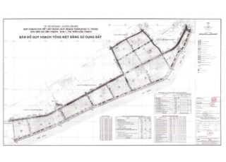 Bản đồ quy hoạch 1/2000 QHCT khu dân cư Cần Thạnh (khu 1), Huyện Cần Giờ