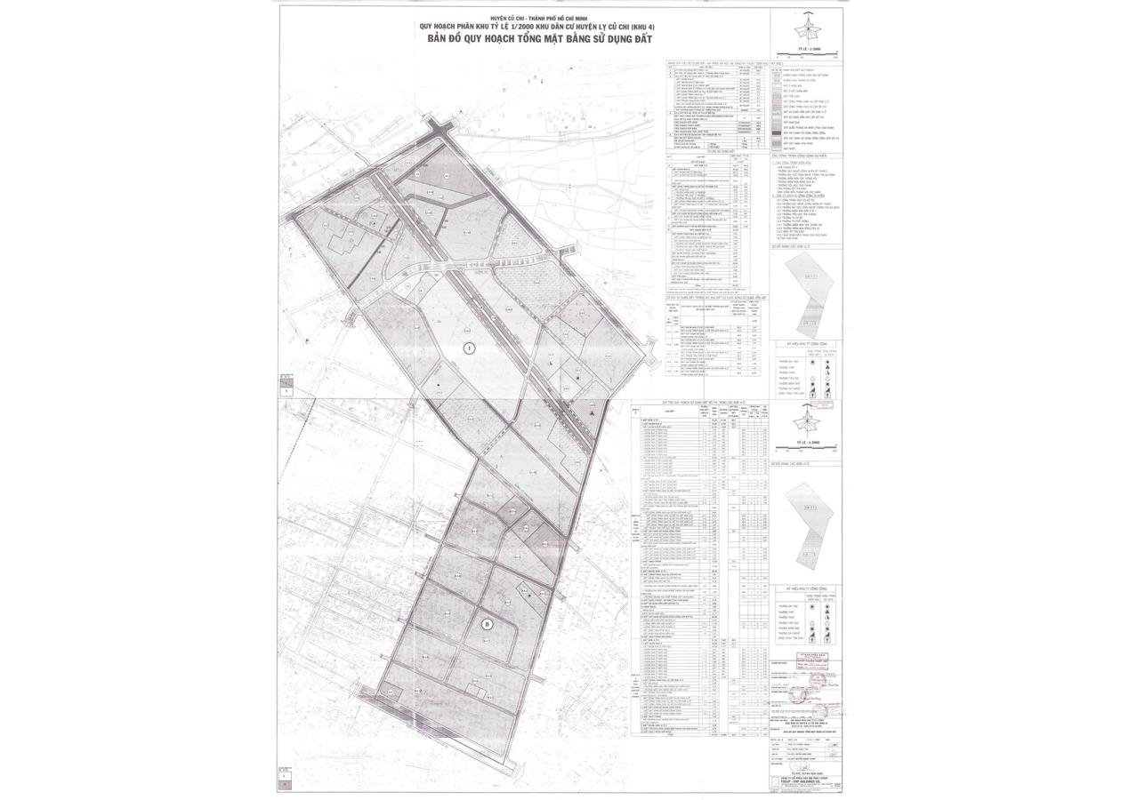 Bản đồ quy hoạch 1/2000 Khu dân cư huyện lỵ Củ Chi (khu 4), Huyện Củ Chi
