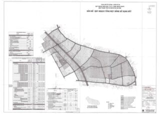 Bản đồ quy hoạch 1/2000 Khu trung tâm và dân cư xã An Phú